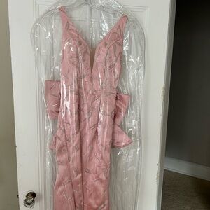 Sherri Hill Pink Embellished Prom Dress